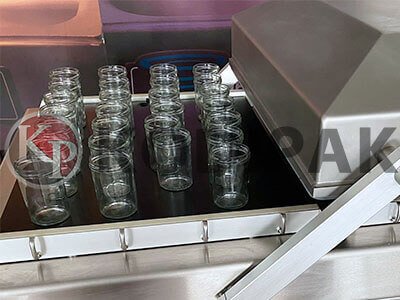 Glass jar double chamber vacuum sealer packaging machine supplier KODIPAK