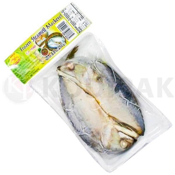 frozen steamed mackerel vacuum packaging picture