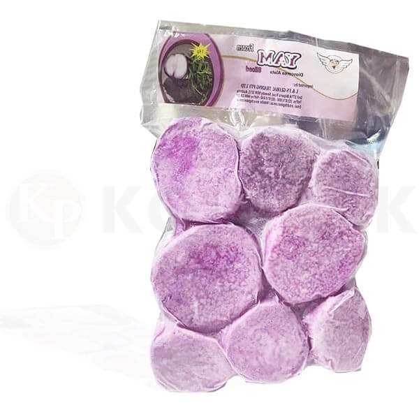 frozen yam sliced vacuum packaging picture