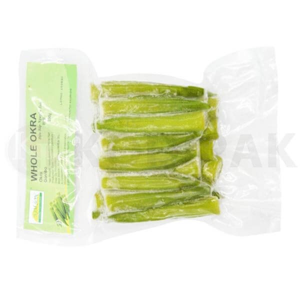 whole okra vacuum packaging picture