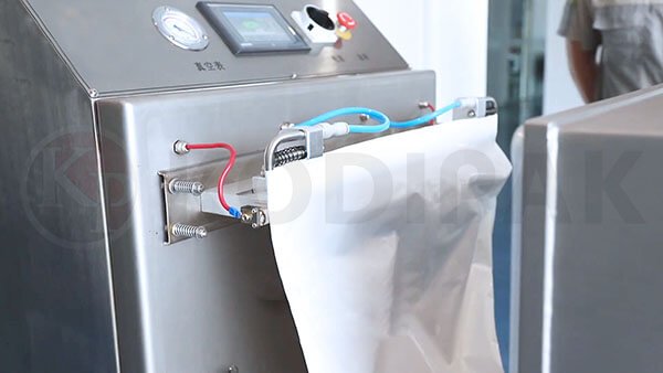 Push Pull Chamber Vertical Bulk Brick Shape Vacuum Packaging Machine