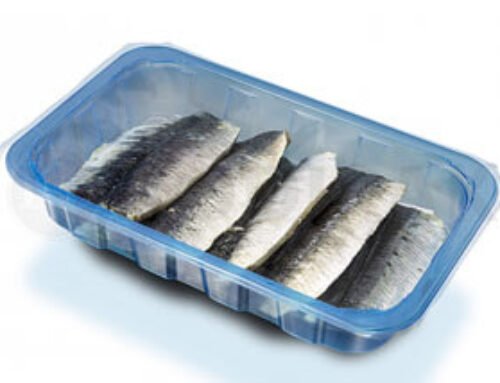 Sardine fillets MAP modified atmosphere packaging tray sealing machine