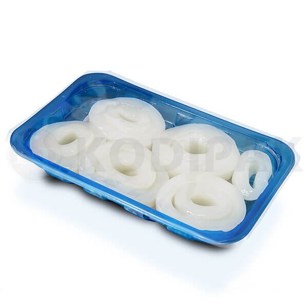 Squid Ring MAP Modified Atmosphere Packaging Tray Sealing