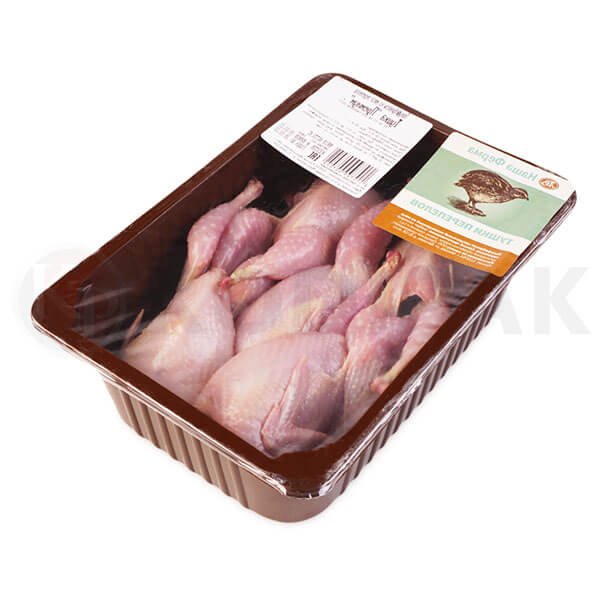 Whole Quail MAP Modified Atmosphere Packaging Tray Sealing