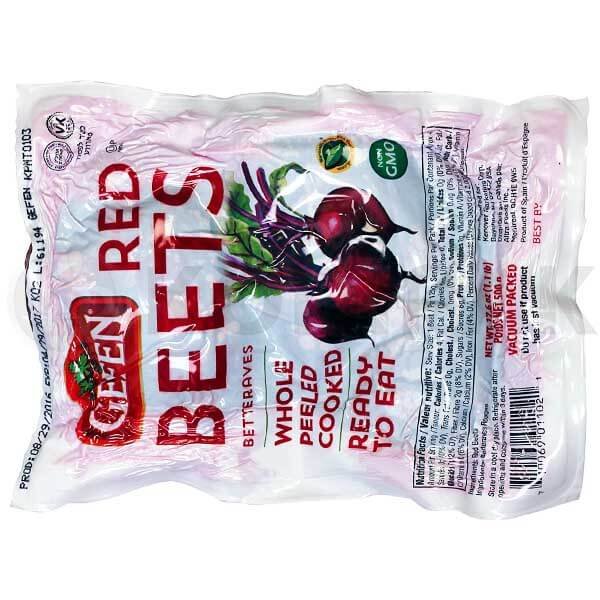 red beets vacuum packaging