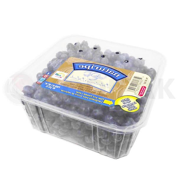 Blueberries MAP modified atmosphere packaging tray sealing