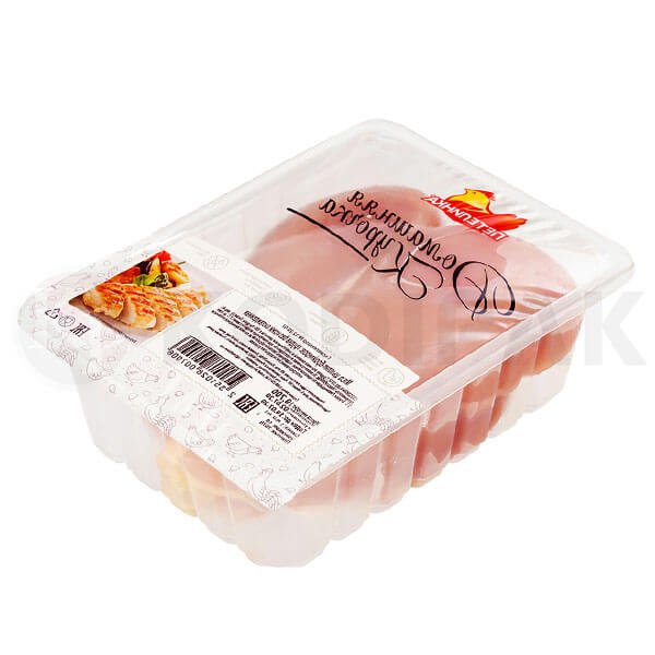 Chicken breast MAP modified atmosphere packaging tray sealing