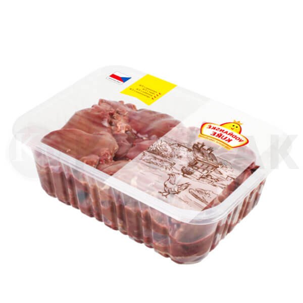 Chicken liver MAP modified atmosphere packaging tray sealing