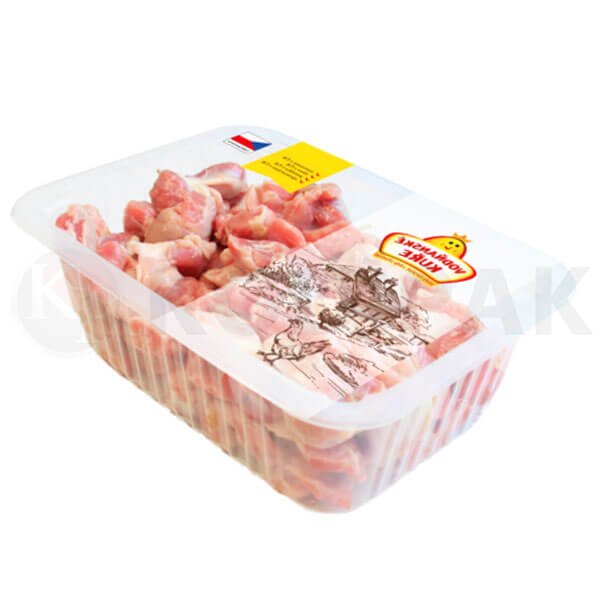 Chicken stomachs MAP modified atmosphere packaging tray sealing